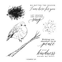 Perched In A Tree Cling Stamp Set (English)