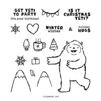 Yeti To Party Photopolymer Stamp Set (English)