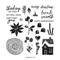 Ringed With Nature Photopolymer Stamp Set (English)