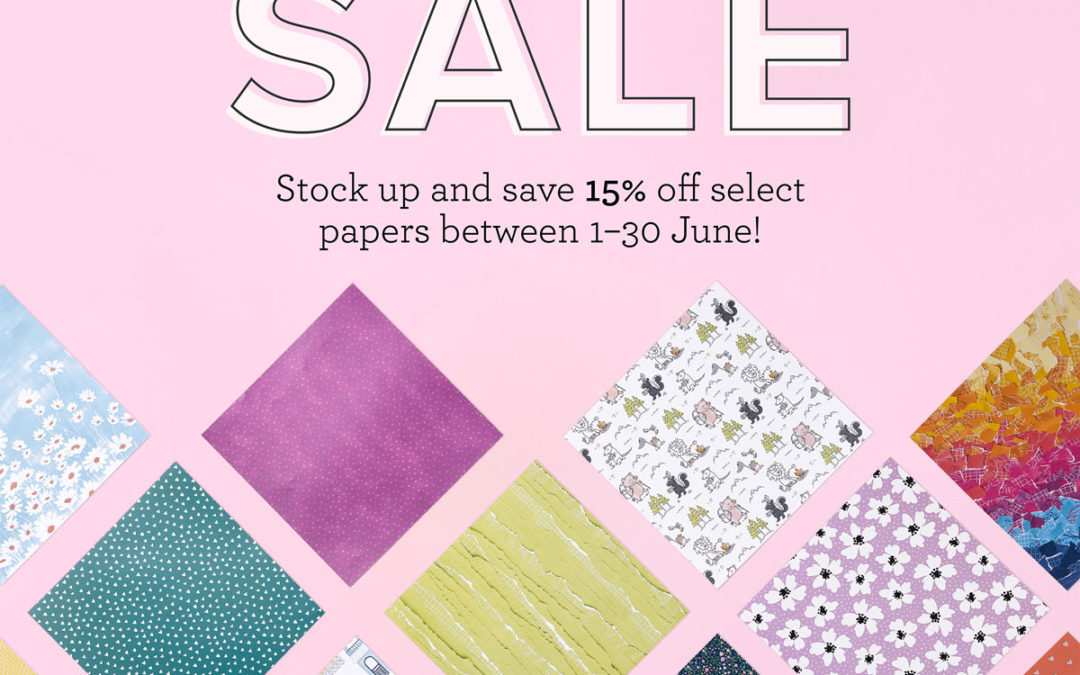 Stampin’ Up! Designer Series Paper Sale for June – 15% off