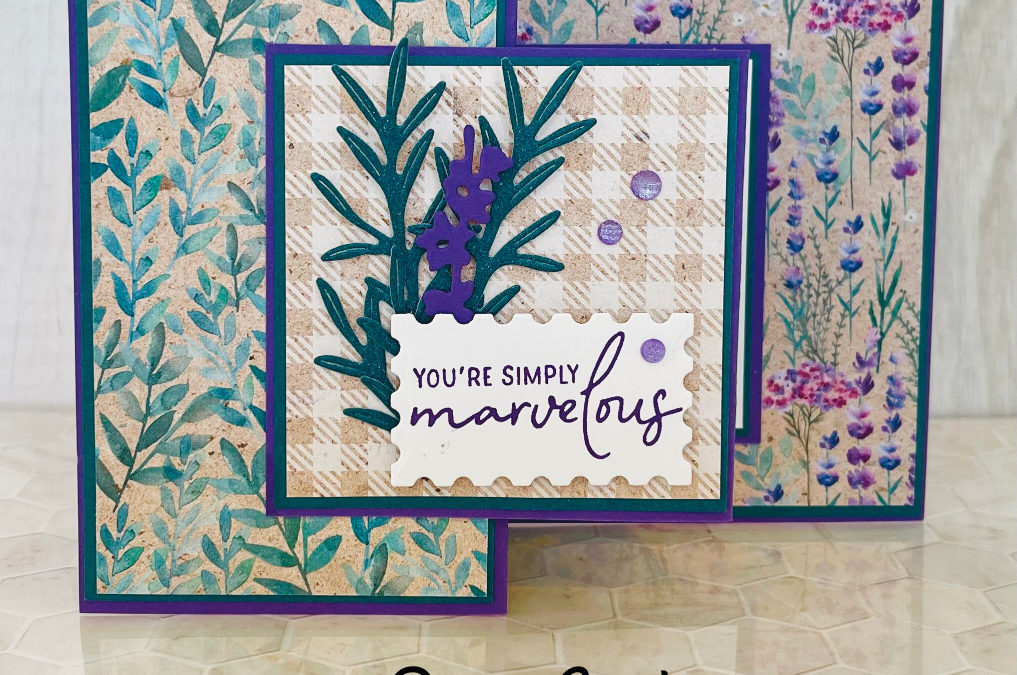 Stampin’ Up! Painted Lavender Double Z Fold