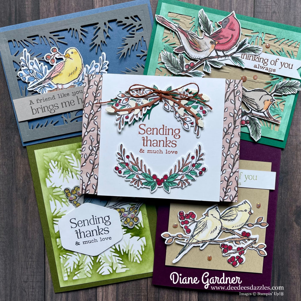 Stampin' Up! Winterly Tree Tops Sneak Peek - deedeesdazzles