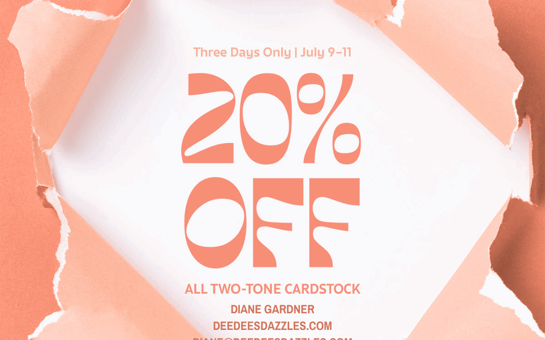 Stampin Up Two-Tone Cardstock Sale