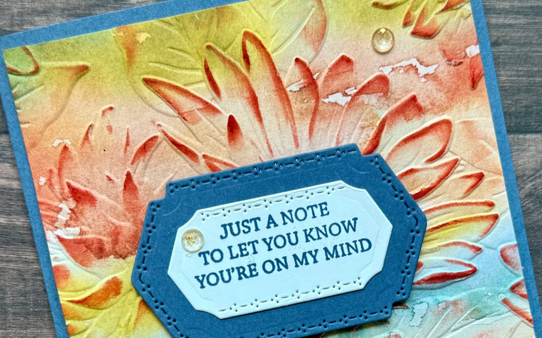 Sunflower Embossing Folder Ideas