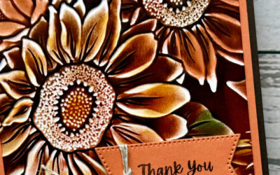 Stampin’ Up! Sunflower 3D Embossing Folder