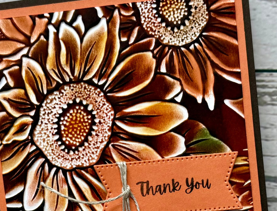 Stampin’ Up! Sunflower 3D Embossing Folder